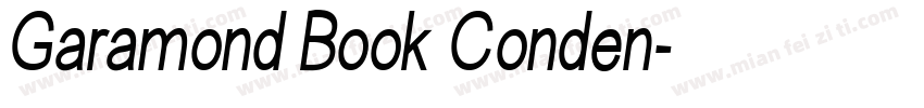 Garamond Book Conden字体转换